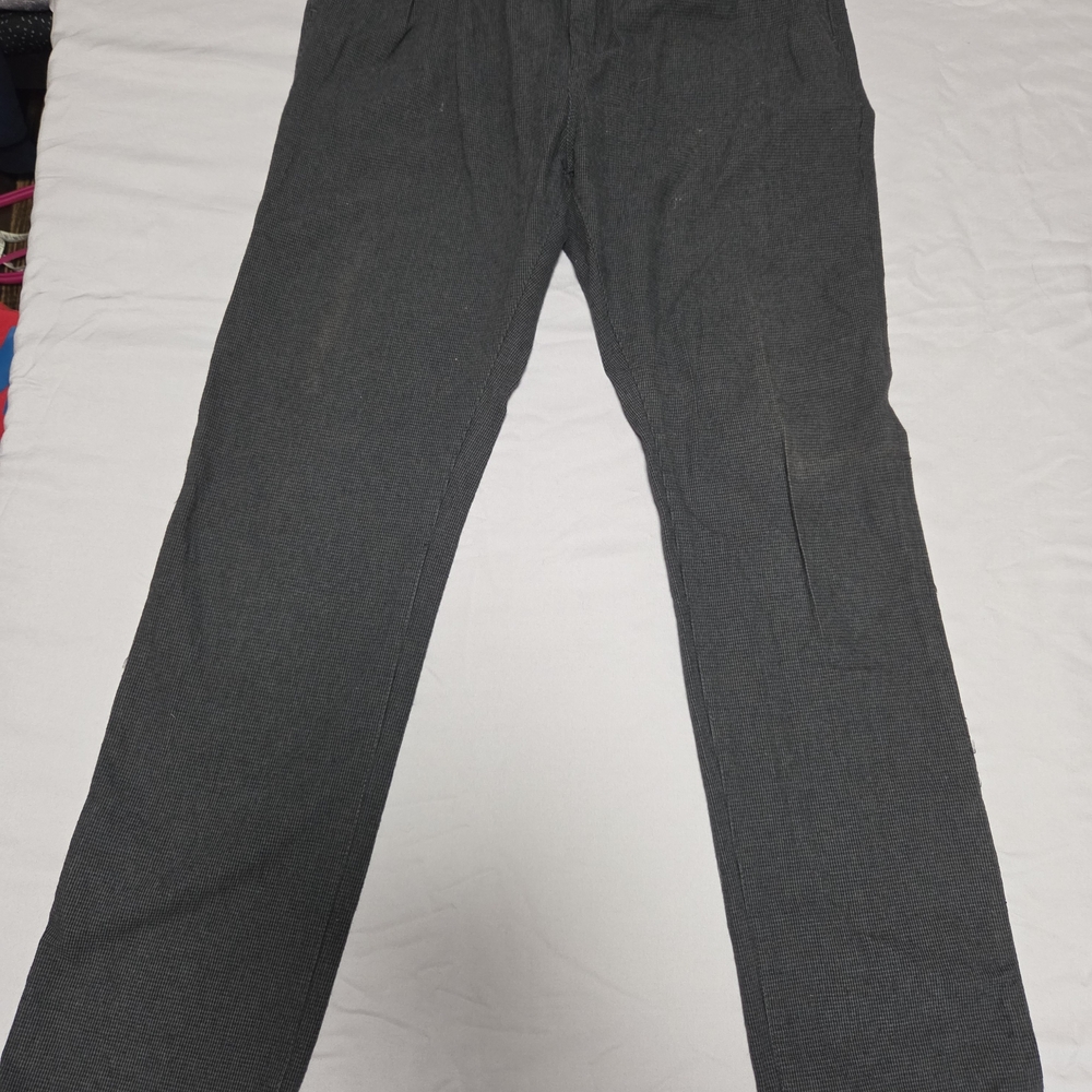 Men's Dark Gray Dress Pants - Classic Straight Fit